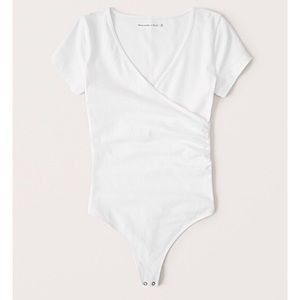 Abercrombie white wrap bodysuit
